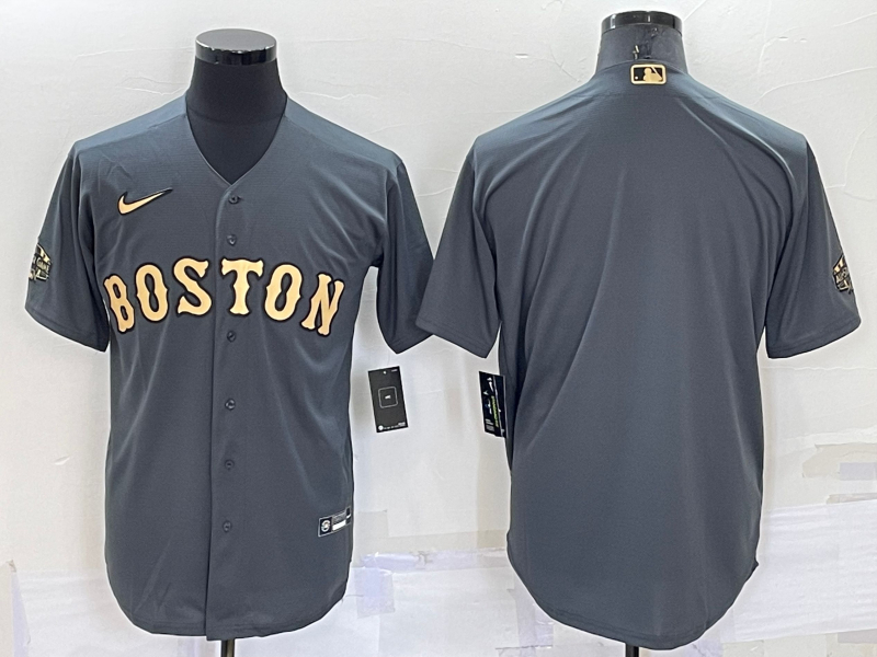 Red Sox Blank Charcoal Nike 2022 MLB All-Star Cool Base Jerseys