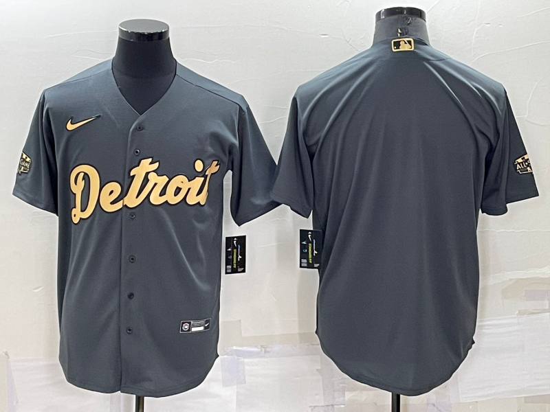 Tigers Blank Charcoal Nike 2022 MLB All-Star Cool Base Jersey