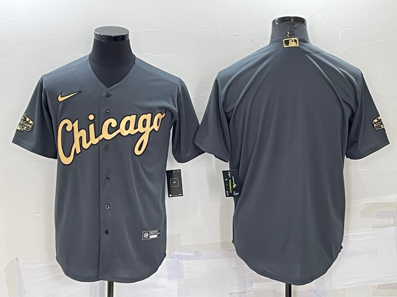 White Sox Blank Charcoal Nike 2022 MLB All-Star Cool Base Jersey