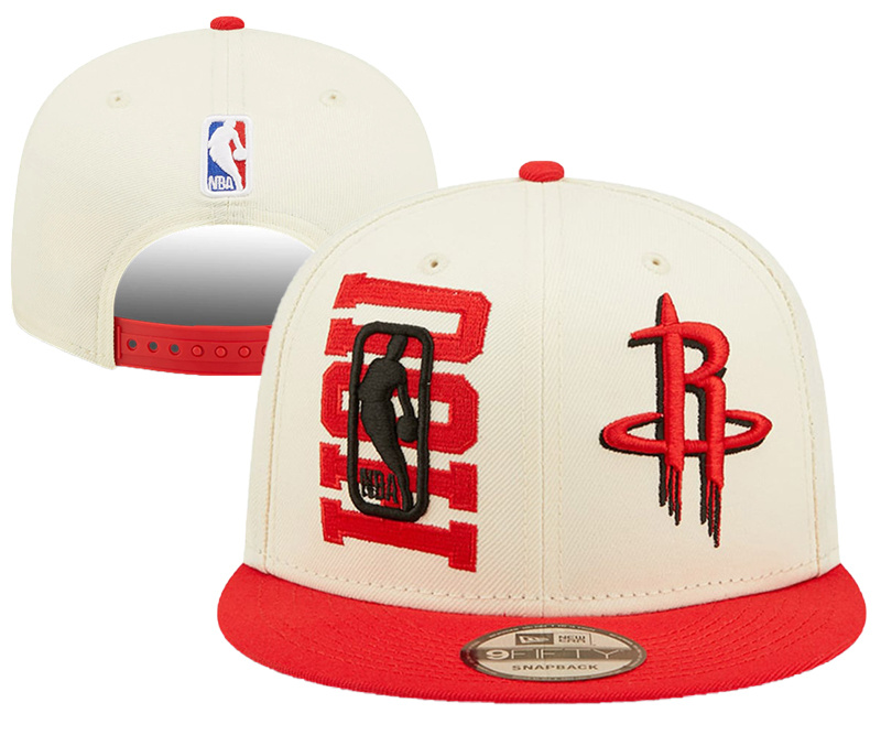 Rockets New Era Cream 2022 NBA Draft Adjustable Hat YD