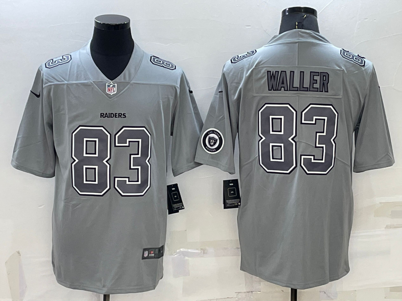 Nike Raiders 83 Darren Waller Gray Atmosphere Fashion Vapor Limited Jersey - Click Image to Close