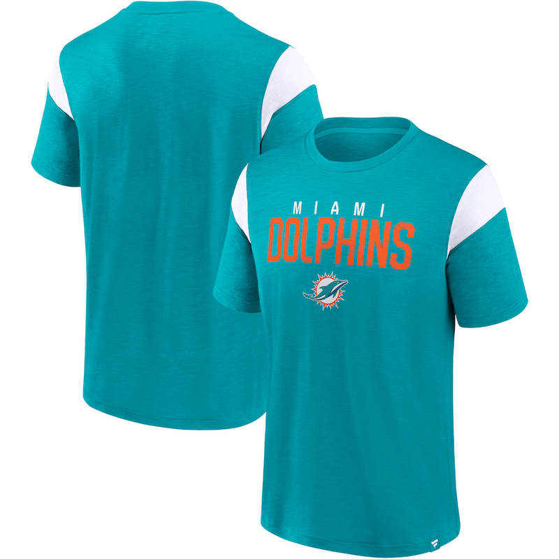Men's Miami Dolphins Fanatics Branded Aqua Home Stretch Team T-Shirt