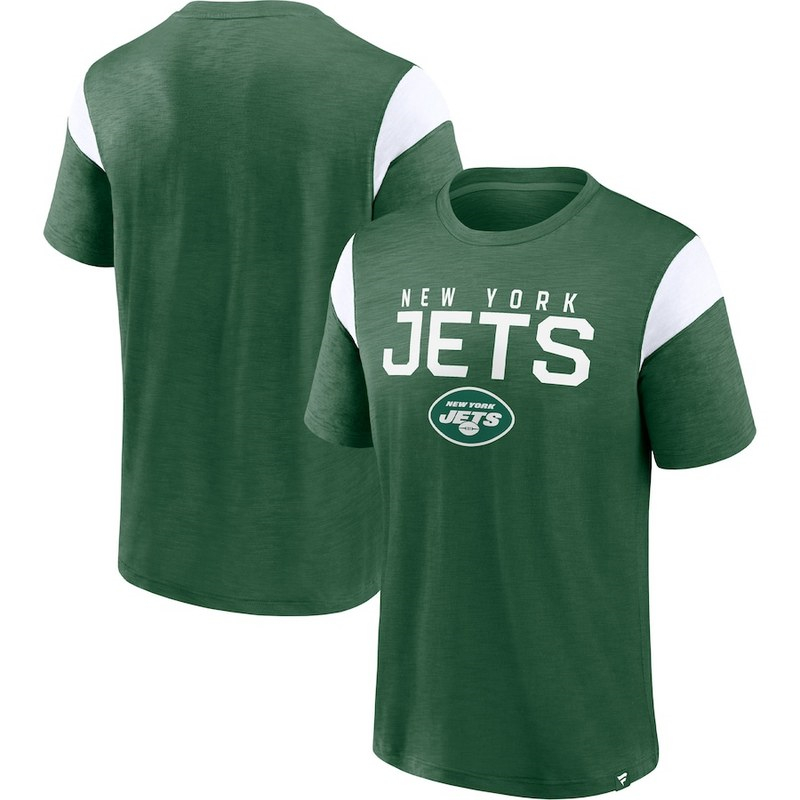 Men's New York Jets Fanatics Branded Green Home Stretch Team T-Shirt - Click Image to Close