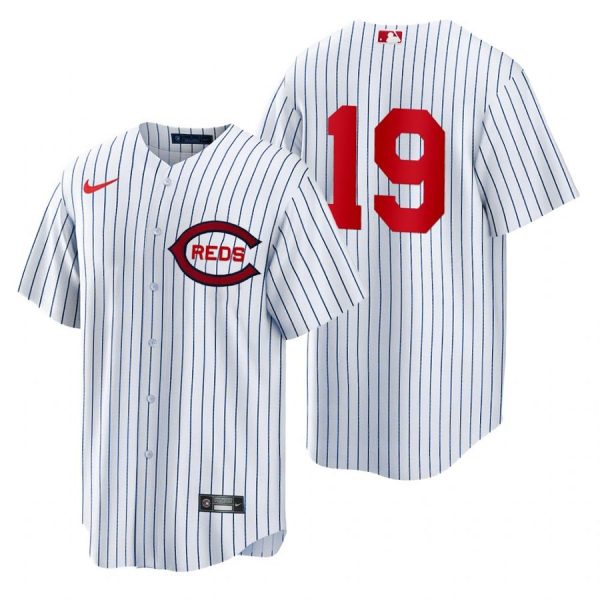 Reds 19 Joey Votto White Nike 2022 Field of Dreams Cool Base Jersey