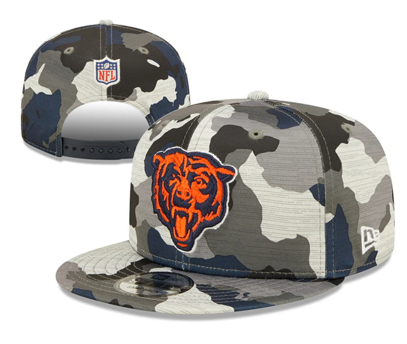 Bears Team Logo Camo Adjustable Hat YD
