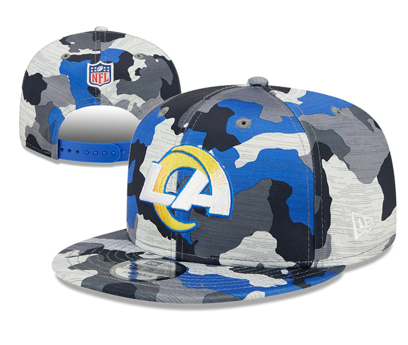 Rams Team Logo Camo Adjustable Hat YD