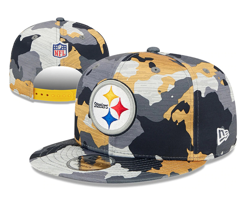 Steelers Team Logo Camo Adjustable Hat YD