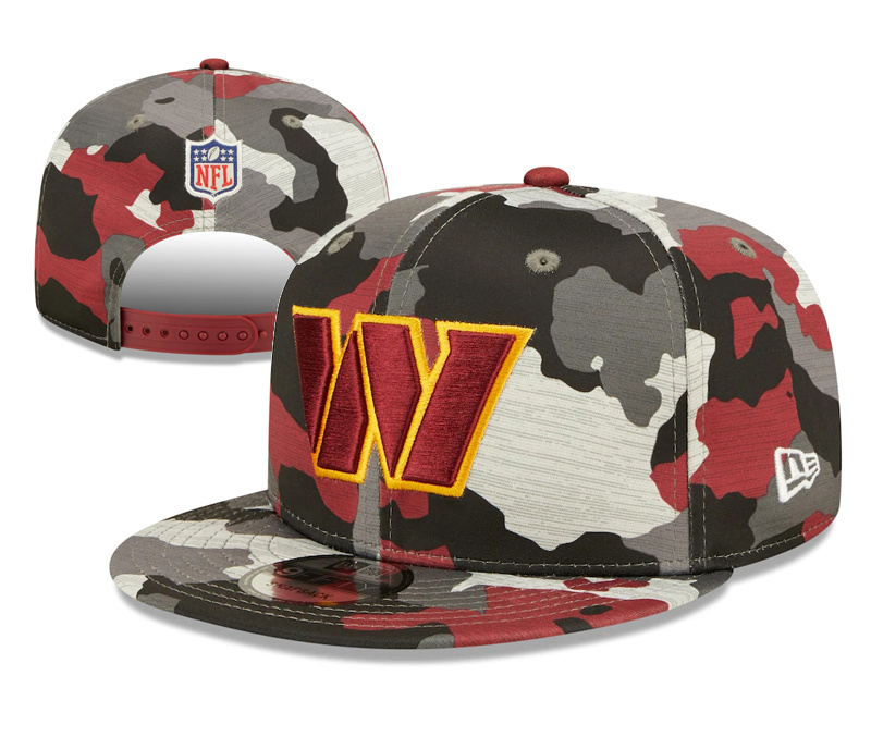 Washington Commanders Team Logo Camo Adjustable Hat YD
