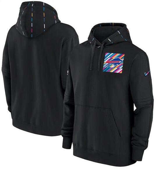 Men's Buffalo Bills Nike Black 2022 NFL Crucial Catch Therma Performance Pullover Hoodie