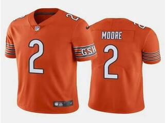 Nike Bears 2 DJ Moore Orange Vapor Untouchable Limited Jersey