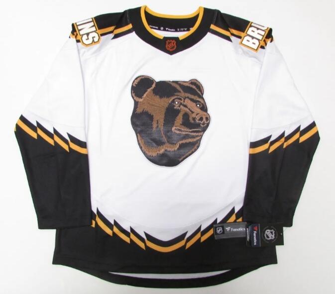 Bruins Customized White Reverse Retro Jersey