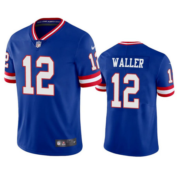 Nike Giants 12 Darren Waller Royal Classic Vapor Untouchable Limited Jersey - Click Image to Close