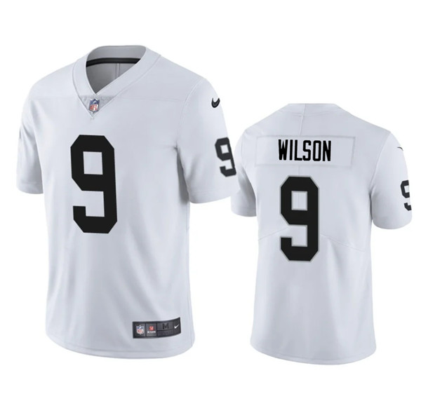 Nike Raiders 9 Tyree Wilson White 2023 Draft Vapor Limited Jersey
