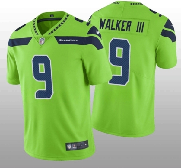 Nike Seahawks 9 Kenneth Walker III Green Vapor Untouchable Limited Jersey