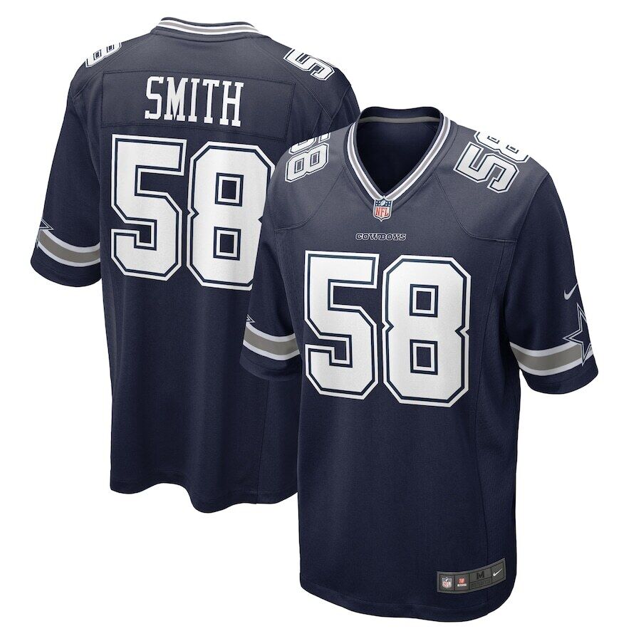 Nike Cowboys 58 Mazi Smith Navy 2023 NFL Draft Vapor Limited Jersey