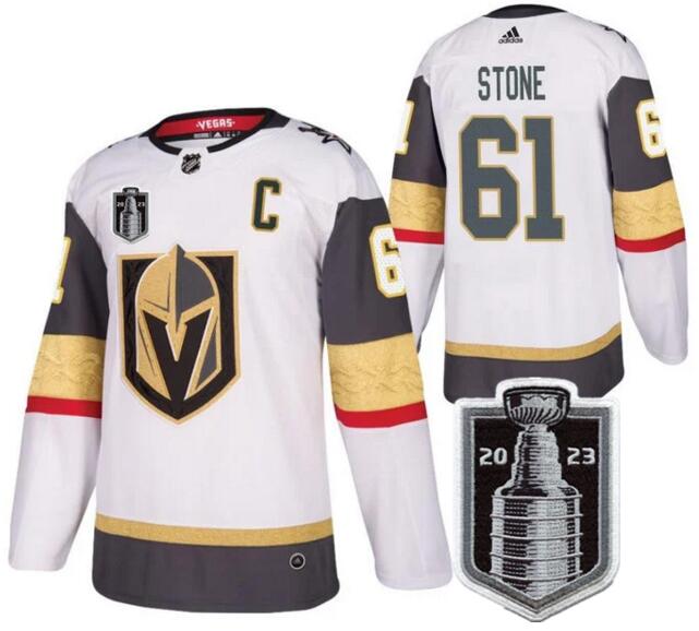 Vegas Golden Knights 61 Mark Stone White 2023 Stanley Cup Final Adidas Jersey
