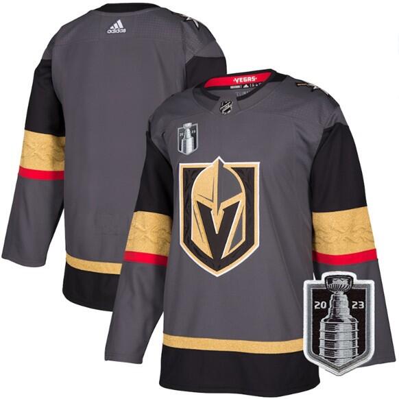 Vegas Golden Knights Blank Gray 2023 Stanley Cup Final Adidas Jersey