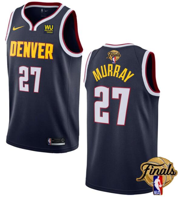 Nuggets 27 Jamal Murray Navy Nike 2023 Finals Patch Icon Edition Swingman Jersey - Click Image to Close