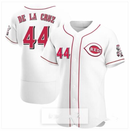 Reds 44 Elly De La Cruz White Nike Flexbase Jersey