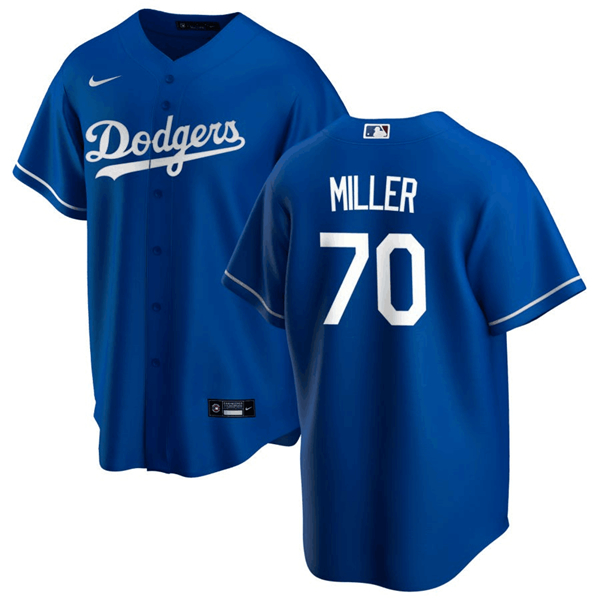 Dodgers 70 Bobby Miller Royal Nike Cool Base Jersey