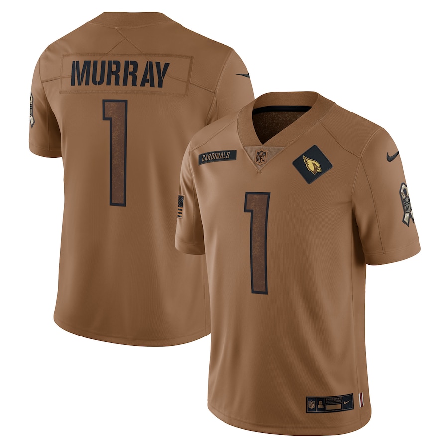 Nike Cardinals 1 Kyler Murray Brown 2023 Salute To Service Limited Jersey - Click Image to Close