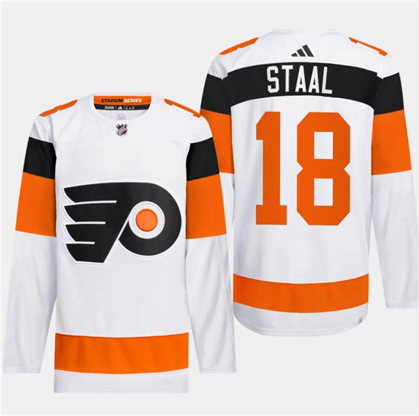 Flyers 18 Marc Staal White 2024 NHL Stadium Series Adidas Jersey