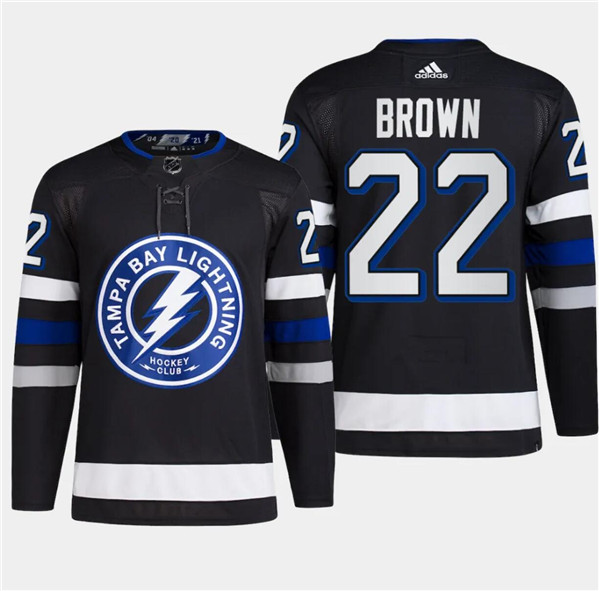 Lightning 22 Logan Brown Black 2024 NHL Stadium Series Adidas Jersey
