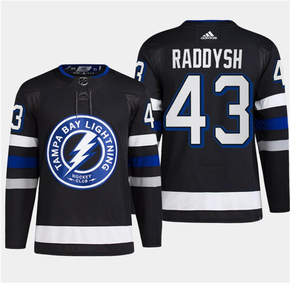 Lightning 43 Darren Raddysh Black 2024 NHL Stadium Series Adidas Jersey