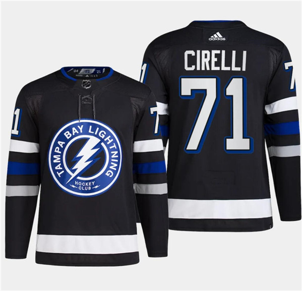Lightning 71 Anthony Cirelli Black 2024 NHL Stadium Series Adidas Jersey