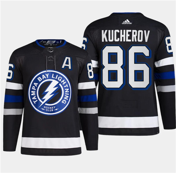 Lightning 86 Nikita Kucherov Black 2024 NHL Stadium Series Adidas Jersey