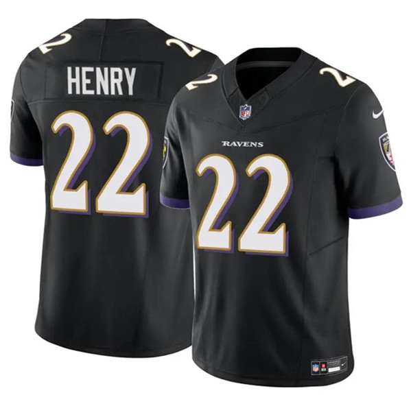 Nike Ravens 22 Derrick Henry Black Vapor Untouchable Limited Jersey