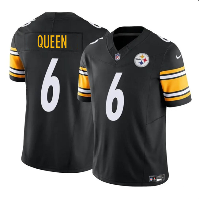 Nike Steelers 6 Patrick Queen Black Vapor Untouchable Limited Jersey - Click Image to Close