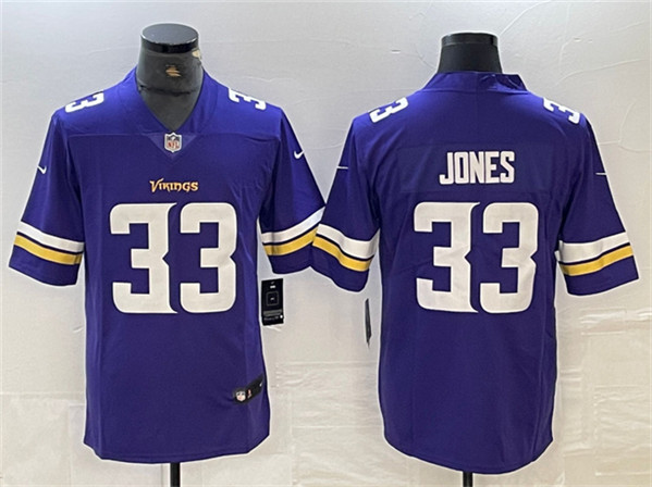 Nike Vikings 33 Aaron Jones Purple Vapor Untouchable Limited Jersey