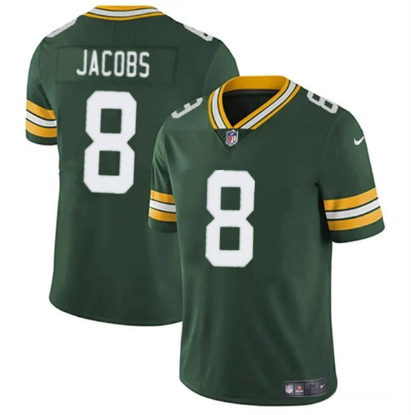 Nike Packers 8 Josh Jacobs Green Vapor Untouchable Limited Jersey