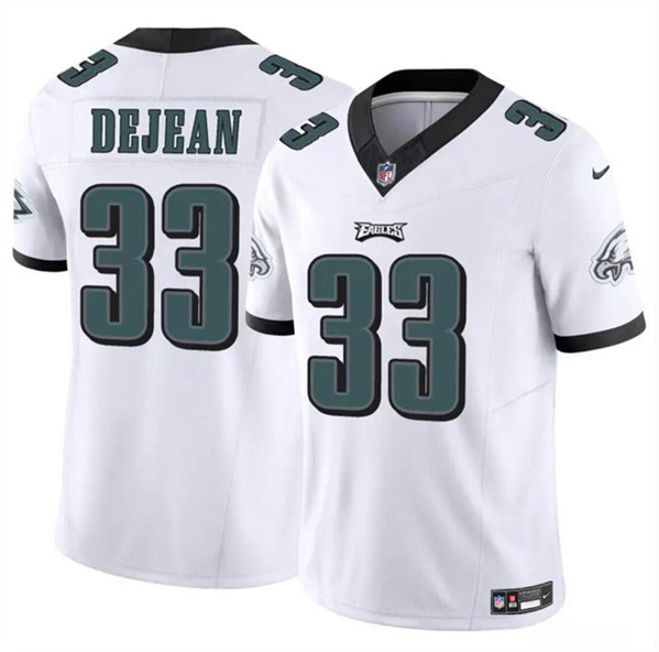 Nike Eagles 33 Cooper DeJean White 2024 NFL Draft Vapor Limited Jersey