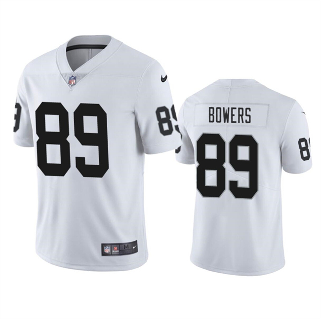 Nike Raiders 89 Brock Bowers White 2024 NFL Draft Vapor Limited Jersey