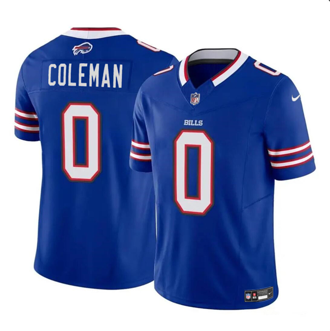 Nike Bills 0 Keon Coleman Blue 2024 NFL Draft Vapor Limited Jersey