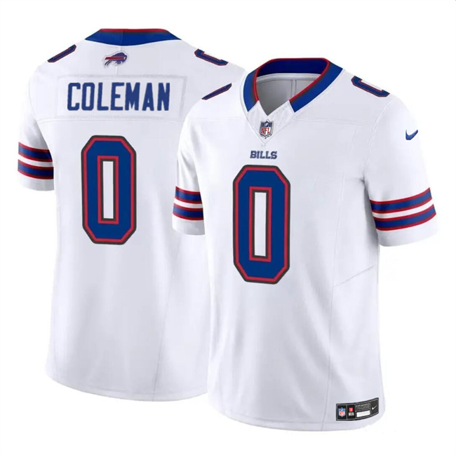 Nike Bills 0 Keon Coleman White 2024 NFL Draft Vapor Limited Jersey