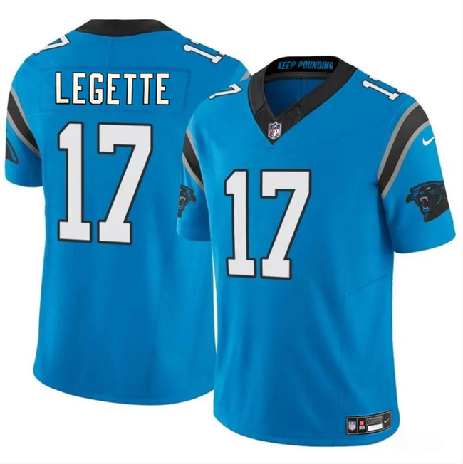 Nike Panthers 17 Xavier Legette Blue 2024 NFL Draft Vapor Limited Jersey Nike Panthers 17 Xavier Legette Blue 2024 NFL Draft Vapor Limited Jersey