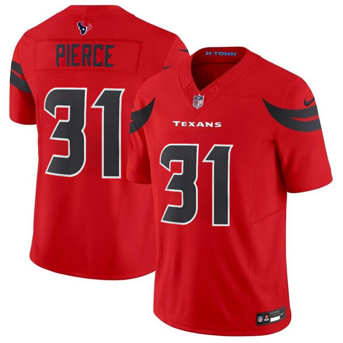 Nike Texans 31 Dameon Pierce Red Red 2024 F.U.S.E Vapor Limited Jersey