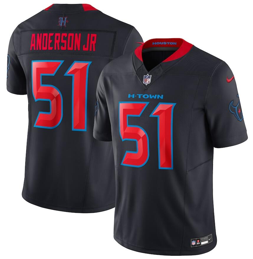 Nike Texans 51 Will Anderson Jr. Navy 2024 2nd Alternate F.U.S.E. Vapor Limited Jersey
