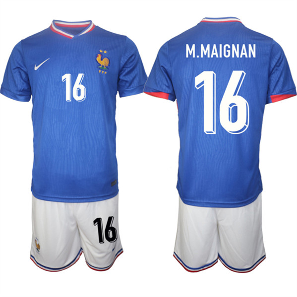 2024-25 France 16 Steve Mandanda Home Soccer Jersey 2024-25 France 16 Steve Mandanda Home Soccer Jersey