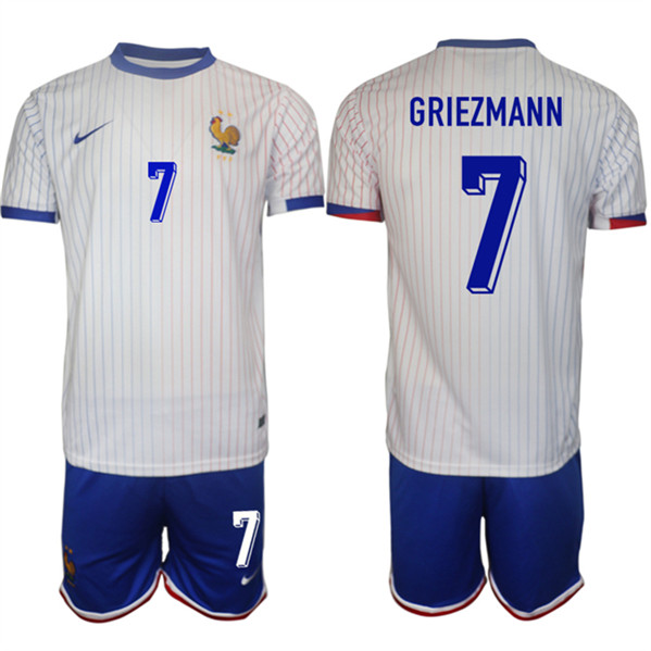 2024-25 France 7 Antoine Griezmann Away Soccer Jersey 2024-25 France 7 Antoine Griezmann Away Soccer Jersey