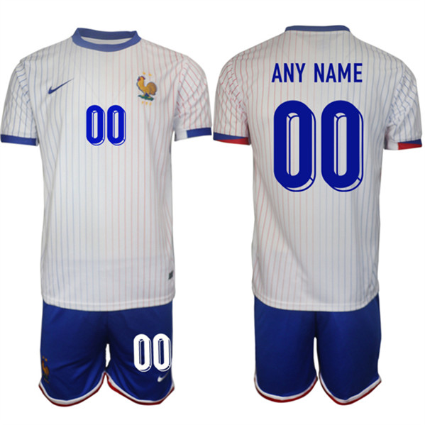 2024-25 France Custom Away Soccer Jersey 2024-25 France Custom Away Soccer Jersey