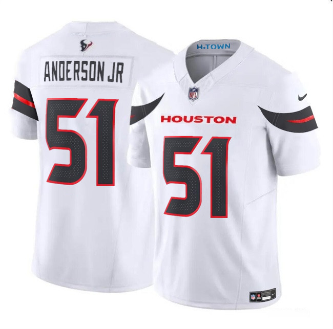 Nike Texans 51 Will Anderson Jr. White 2024 Vapor F.U.S.E. Vapor Limited Jersey