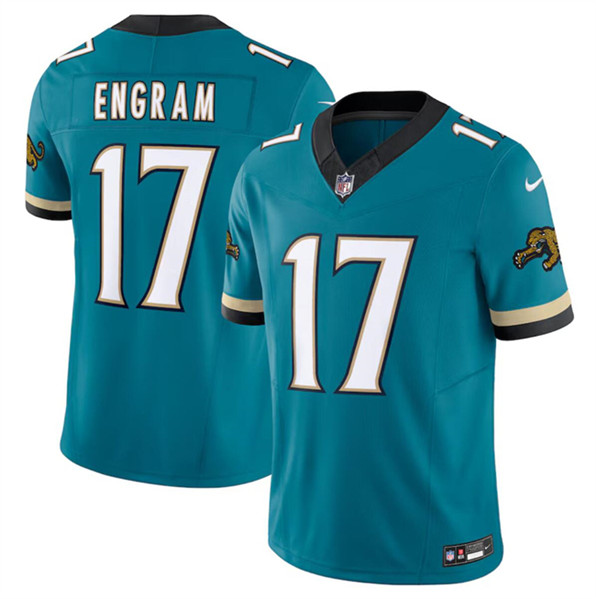 Nike Jaguars 17 Evan Engram Teal Prowler Throwback Vapor F.U.S.E. Limited Jersey