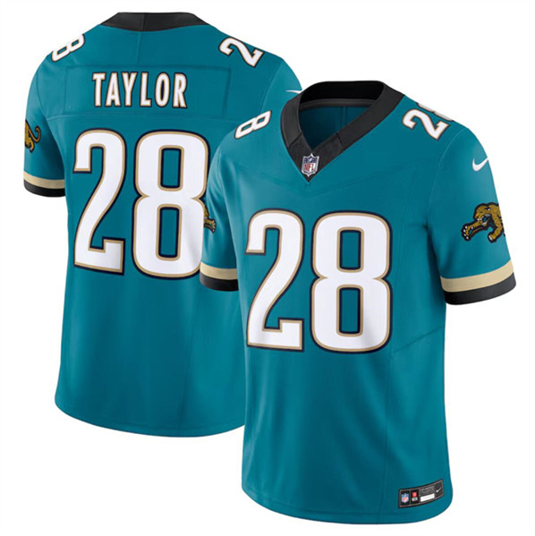 Nike Jaguars 28 Fred Taylor Teal Prowler Throwback Vapor F.U.S.E. Limited Jersey