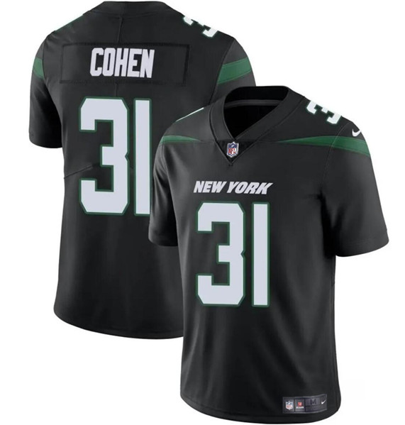 Nike Jets 31 Tarik Cohen Black Vapor Untouchable Limited Jersey