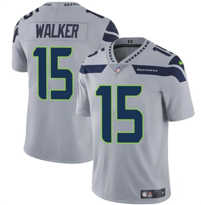 Nike Seahawks 15 P.J. Walker Gray Vapor Untouchable Limited Jersey Nike Seahawks 15 P.J. Walker Gray Vapor Untouchable Limited Jersey