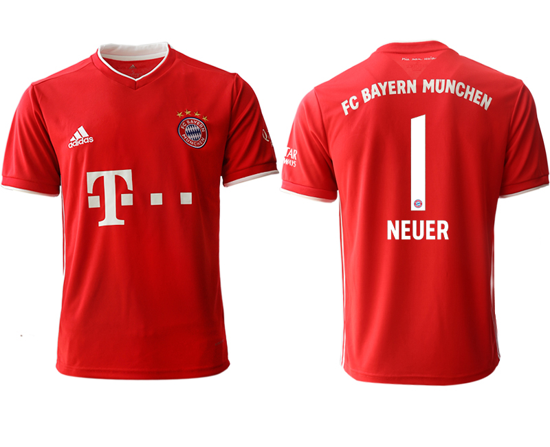 2020-21 Bayern Munich 1 NEUER Home Thailand Soccer Jersey